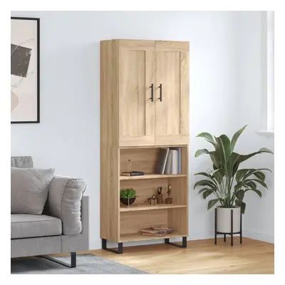 vidaXL Skříň highboard dub sonoma 69,5 x 34 x 180 cm kompozitní dřevo