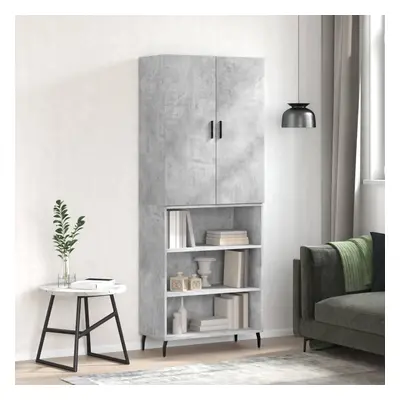 vidaXL Skříň highboard betonově šedá 69,5x34x180 cm kompozitní dřevo