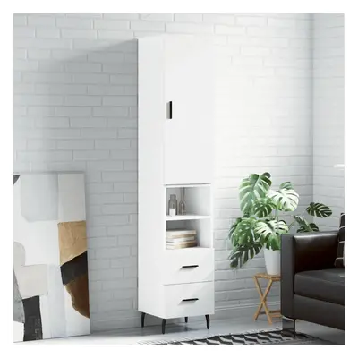 vidaXL Skříň highboard bílá 34,5 x 34 x 180 cm kompozitní dřevo