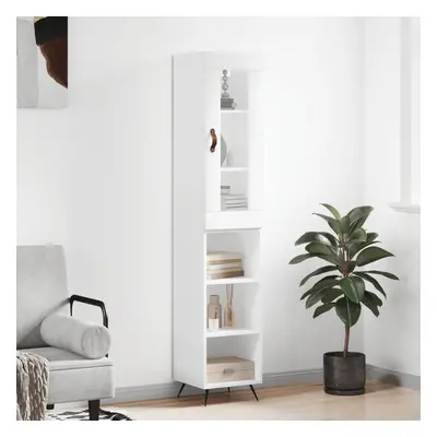 vidaXL Skříň highboard bílá 34,5 x 34 x 180 cm kompozitní dřevo