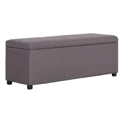 vidaXL Lavice s úložným prostorem 116 cm taupe polyester