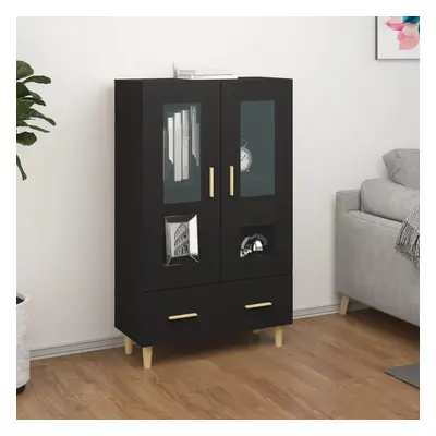 vidaXL Highboard černý 70 x 31 x 115 cm kompozitní dřevo