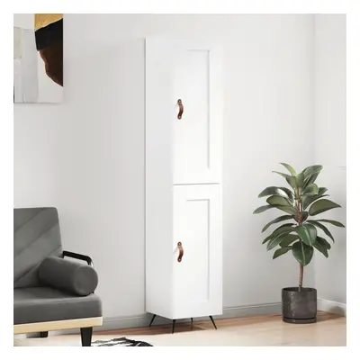 vidaXL Skříň highboard bílá 34,5 x 34 x 180 cm kompozitní dřevo