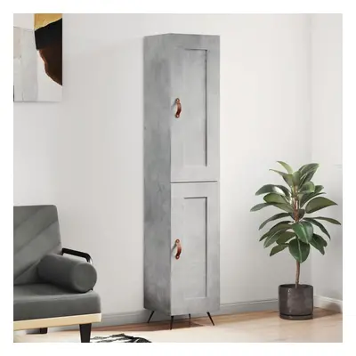 vidaXL Skříň highboard betonově šedá 34,5x34x180 cm kompozitní dřevo