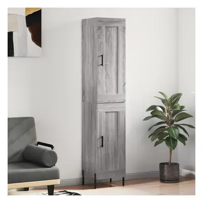 vidaXL Skříň highboard šedá sonoma 34,5 x 34 x 180 cm kompozitní dřevo