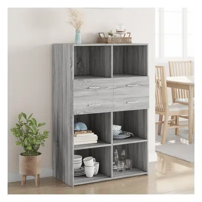 vidaXL Skříň highboard šedá sonoma 80 x 42,5 x 124 cm kompozitní dřevo