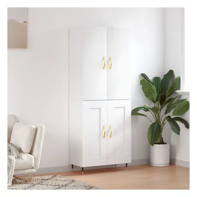 vidaXL Skříň highboard bílá 69,5 x 34 x 180 cm kompozitní dřevo