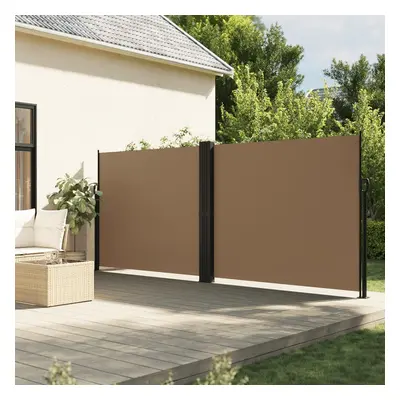 vidaXL Zatahovací boční markýza taupe 160 x 1 000 cm