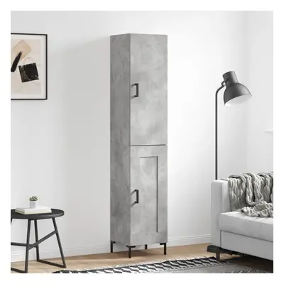 vidaXL Skříň highboard betonově šedá 34,5x34x180 cm kompozitní dřevo