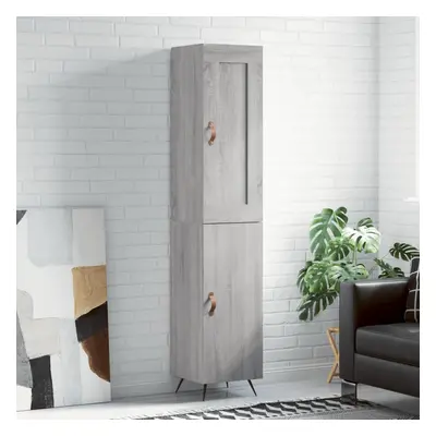 vidaXL Skříň highboard šedá sonoma 34,5 x 34 x 180 cm kompozitní dřevo