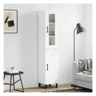 vidaXL Skříň highboard bílá 34,5 x 34 x 180 cm kompozitní dřevo