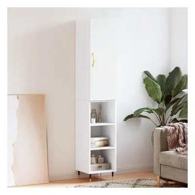 vidaXL Skříň highboard bílá 34,5 x 34 x 180 cm kompozitní dřevo