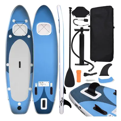 vidaXL Nafukovací SUP paddleboard s příslušenstvím modrý 360x81x10 cm