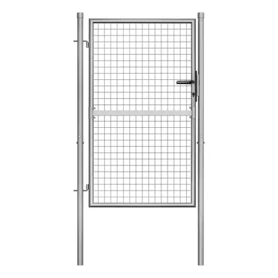 vidaXL Zahradní branka pozinkovaná ocel 105 x 175 cm stříbrná