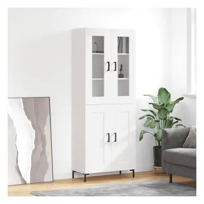 vidaXL Skříň highboard bílá 69,5 x 34 x 180 cm kompozitní dřevo