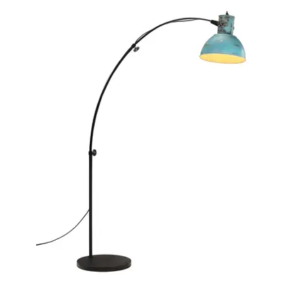 vidaXL Stojací lampa 25 W modrá patina 150 cm E27