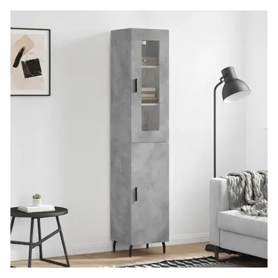 vidaXL Skříň highboard betonově šedá 34,5x34x180 cm kompozitní dřevo