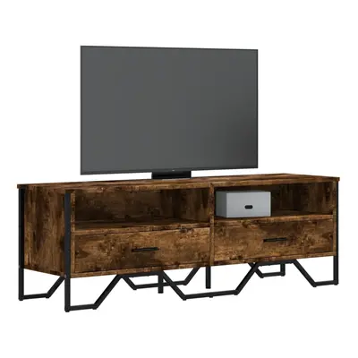 vidaXL TV skříňka kouřový dub 122 x 34 x 41 cm kompozitní dřevo