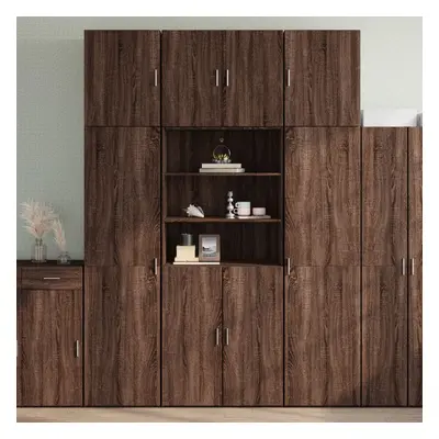 vidaXL Skříň highboard hnědý dub 80 x 42,5 x 249 cm kompozitní dřevo