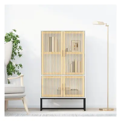 vidaXL Highboard bílý 70 x 35 x 125 cm kompozitní dřevo