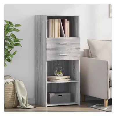 vidaXL Skříň highboard šedá sonoma 50 x 42,5 x 124 cm kompozitní dřevo