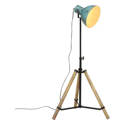 vidaXL Stojací lampa 25 W modrá patina 75 x 75 x 90–150 cm E27