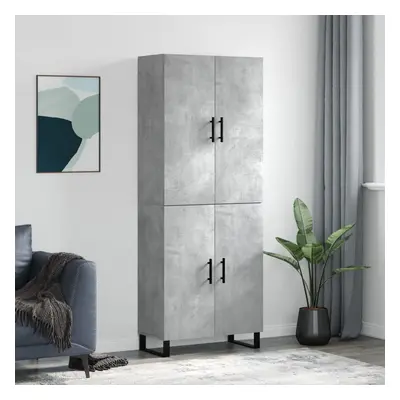 vidaXL Skříň highboard betonově šedá 69,5x34x180 cm kompozitní dřevo