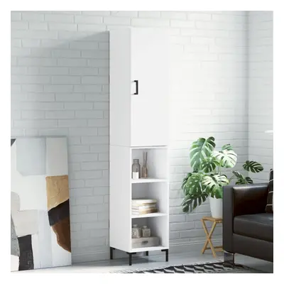 vidaXL Skříň highboard bílá 34,5 x 34 x 180 cm kompozitní dřevo