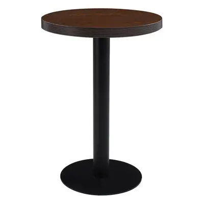 vidaXL Bistro stolek tmavě hnědý 60 cm MDF