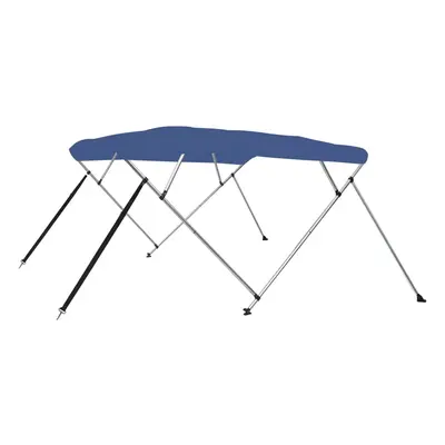 vidaXL Bimini stříška se 4 oblouky modrá 243 x 210 x 137 cm