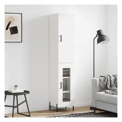 vidaXL Skříň highboard bílá 34,5 x 34 x 180 cm kompozitní dřevo