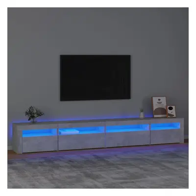 vidaXL TV skříňka s LED osvětlením betonově šedá 270 x 35 x 40 cm