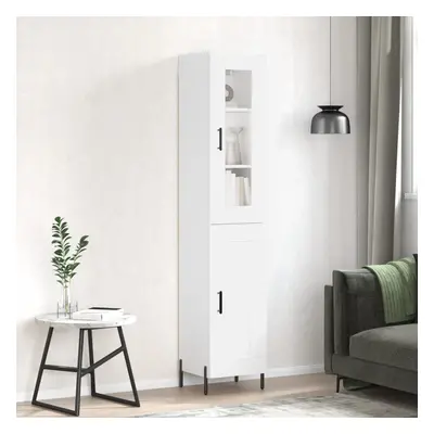 vidaXL Skříň highboard bílá 34,5 x 34 x 180 cm kompozitní dřevo