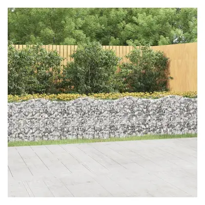 vidaXL Klenutý gabion vyvýšený záhon 800x50x100 cm pozinkované železo