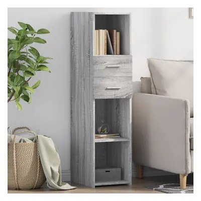 vidaXL Skříň highboard šedá sonoma 30 x 42,5 x 124 cm kompozitní dřevo