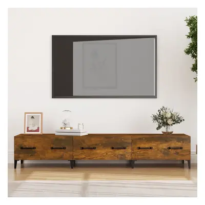 vidaXL TV skříňka kouřový dub 150 x 34,5 x 30 cm kompozitní dřevo