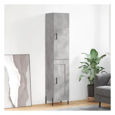 vidaXL Skříň highboard betonově šedá 34,5x34x180 cm kompozitní dřevo