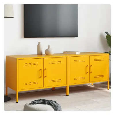 vidaXL TV skříňky 2 ks hořčicově žluté 68 x 39 x 50,5 cm ocel