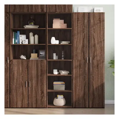 vidaXL Skříň highboard hnědý dub 50 x 41 x 185 cm kompozitní dřevo