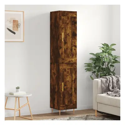 vidaXL Skříň highboard kouřový dub 34,5 x 34 x 180 cm kompozitní dřevo