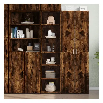 vidaXL Skříň highboard kouřový dub 45 x 41 x 185 cm kompozitní dřevo