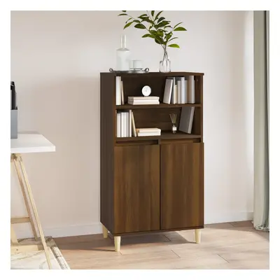 vidaXL Skříň highboard hnědý dub 60 x 36 x 110 cm kompozitní dřevo