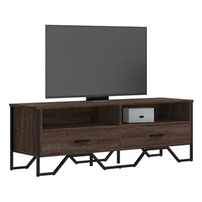 vidaXL TV skříňka hnědý dub 122 x 34 x 41 cm kompozitní dřevo