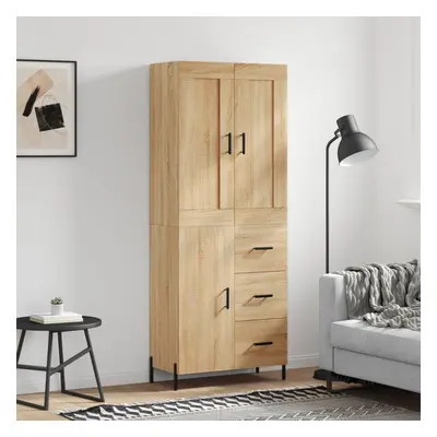 vidaXL Skříň highboard dub sonoma 69,5 x 34 x 180 cm kompozitní dřevo