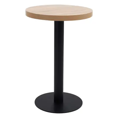 vidaXL Bistro stolek světle hnědý 50 cm MDF