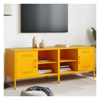 vidaXL TV skříňky 2 ks hořčicově žluté 68 x 39 x 50,5 cm ocel