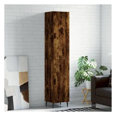 vidaXL Skříň highboard kouřový dub 34,5 x 34 x 180 cm kompozitní dřevo