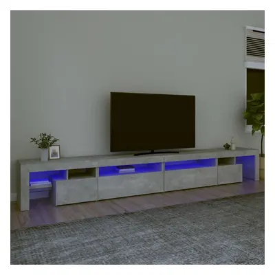 vidaXL TV skříňka s LED osvětlením betonově šedá 290x36,5x40 cm