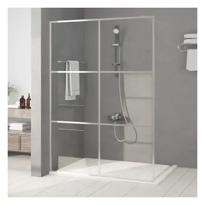 vidaXL Sprchová zástěna walk-in stříbrná 140 x 195 cm čiré ESG sklo