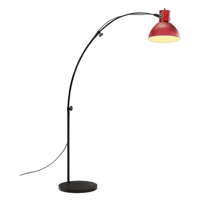 vidaXL Stojací lampa 25 W červená patina 150 cm E27